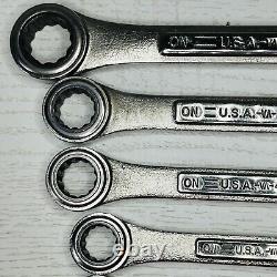 Vintage Craftsman 8pc Metric Ratcheting Combination Wrench Set 42445 Made in USA