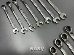 Vintage Craftsman Gk-e- 13pc Professional Ratcheting Wrench Set Sae & Metric USA