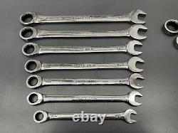 Vintage Craftsman Gk-e- 13pc Professional Ratcheting Wrench Set Sae & Metric USA