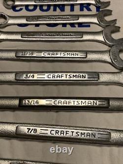 Vintage Craftsman USA 14pc 12pt SAE Combination Wrench Set 1/4 thru 1-1/16
