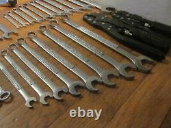 Vtg CRAFTSMAN USA Ratchet Combination Wrench Set SAE Metric Professional Pliers+