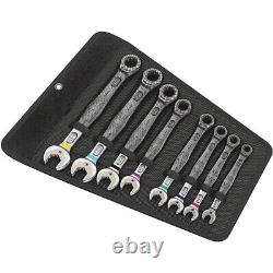 WERA 05020012001 Joker SAE Ratcheting Combination Wrench 8 Piece Set