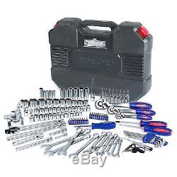WORKPRO 123PC Metric SAE Sockets Set 3/81/41/2 Drive Ratchet Handle Wrenches