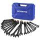 Workpro 22-piece Metric & Sae Ratcheting Wrench Set Ratchet Combination Wrench