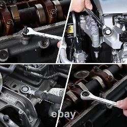 WORKPRO 22-Piece Ratcheting Combination Wrench Set, 72-Tooth CR-V Tools