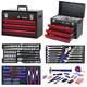 Workpro 408 Piece Mechanics Tool Set Socket Wrench Set With Heavy Duty Metal Box