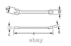 WS-1168RC 8-Piece Reversible Ratcheting Combination Wrench Set