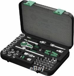 Wera 05003535001 8100 SA 4 Zyklop Speed Ratchet Set, 1/4 Drive, Imperial