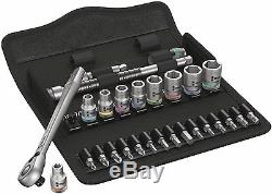 Wera 05004021001 8100 SA 11 Zyklop Imperial Metal Ratchet Set with Switch Lever