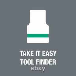 Wera 05004090001 8006 SC 1 Zyklop Hybrid Ratchet Set, 1/2 Drive, Metric