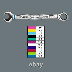 Wera 05020013001 JOKER Metric Combo Wrench 11PC Set withColor Code US Shipper
