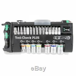 Wera 05056491001 Tool-Check Plus Bit Ratchet Set with Sockets Imperial