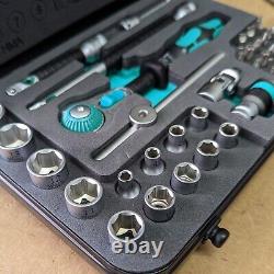 Wera 8100 SA 2 Zyklop 1/4 Metric Ratchet Set, 42-Pieces