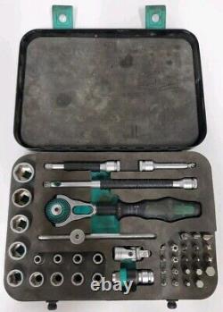 Wera 8100 SA 2 Zyklop 1/4 Metric Ratchet Set, 42 Pieces Pre-owned
