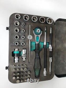 Wera 8100 SA 2 Zyklop 1/4 Metric Ratchet Set, 42 Pieces Pre-owned