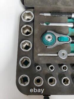 Wera 8100 SA 2 Zyklop 1/4 Metric Ratchet Set, 42 Pieces Pre-owned