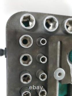 Wera 8100 SA 2 Zyklop 1/4 Metric Ratchet Set, 42 Pieces Pre-owned