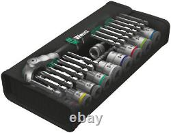 Wera 8100 SB 6 Zyklop Speed Ratchet Set 3/8 Drive, Metric