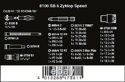Wera 8100 SB 6 Zyklop Speed Ratchet Set 3/8 Drive Metric 29 Piece 05004046001