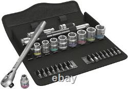 Wera 8100 SB 8 Zyklop Metal Ratchet Set 3/8 Drive, Metric, Switch Lever