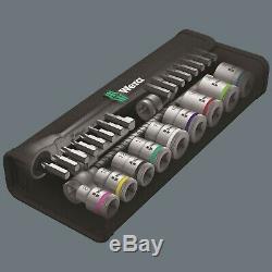 Wera 8100 SB 8 Zyklop Metal Switch Ratchet Set 3/8 Drive Metric 05004048001