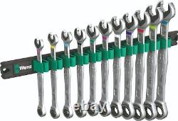 Wera 9630 Magnetic Rail 6000 Joker 1 Ratcheting Wrench Set Metric 05020014001