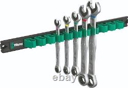 Wera 9631 Magnetic Rail 6000 Joker 2 Ratcheting Wrench Set Metric 05020015001