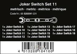 Wera Joker Switch Ratcheting Combination Wrench Set 11 Piece Metric 05020091001