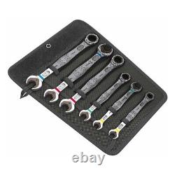 Wera Ratcheting Combination / Double Open-Ended Metric Wrenches (6 Piece Set)