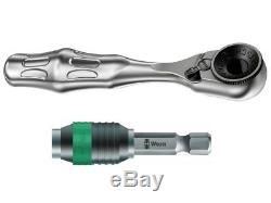 Wera Tool Check Mini Ratchet Screwdriver Socket Wrench Bit 1/4 Metric Set 39 Pc