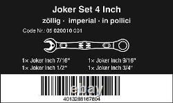 Wera Tool Joker Ratchet Wrench Spanner Holding Function Set 4 Pc Imperal