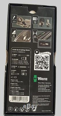 Wera Tools Zyklop Slim Ratchet 1/4 In Drive Socket Bits Set 28 Piece Metric