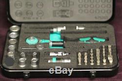 Wera Zyklop Speed Ratchet Wrench Socket Bit Set 1/4 Imperial Suitcase