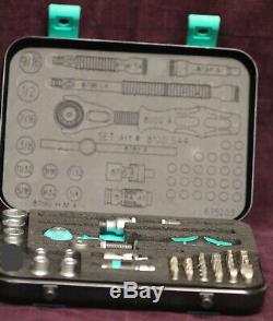 Wera Zyklop Speed Ratchet Wrench Socket Bit Set 1/4 Imperial Suitcase