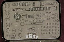 Wera Zyklop Speed Ratchet Wrench Socket Bit Set 1/4 Imperial Suitcase