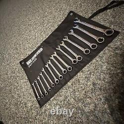 Westward 54Dg24 Ratcheting Wrench Set, Metric, 6 Mm To 20 Mm Head Sizes