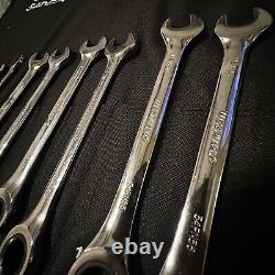 Westward 54Dg24 Ratcheting Wrench Set, Metric, 6 Mm To 20 Mm Head Sizes