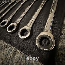 Westward 54Dg24 Ratcheting Wrench Set, Metric, 6 Mm To 20 Mm Head Sizes