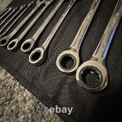 Westward 54Dg24 Ratcheting Wrench Set, Metric, 6 Mm To 20 Mm Head Sizes