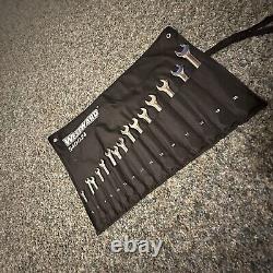 Westward 54Dg24 Ratcheting Wrench Set, Metric, 6 Mm To 20 Mm Head Sizes