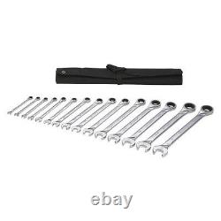 Westward 54Dg26 Ratcheting Wrench Set, Sae, 15 Pcs