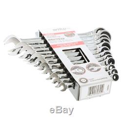 Wiha 30394 12-Piece Combination Inch Ratchet Wrench Set