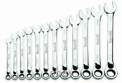 Williams MWS-12RC 12-Piece Metric Reversible Ratcheting Combination Wrench Set