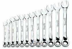 Williams MWS-12RC Ratcheting Combination Wrench Set, 12 Piece 8mm-19mm
