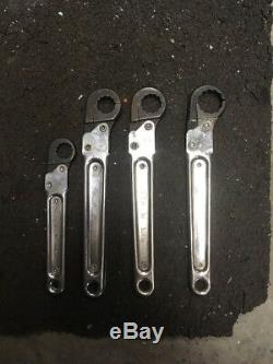 Williams USA Inline Flare Nut Line Wrench Set RATCHETING LOOP 1/2 9/16 5/8 3/4