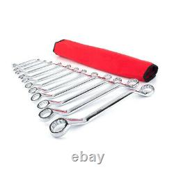 Wrench Ratcheting Ratchet Spanner Set Offset Double Ring Multifunctional 12pcs