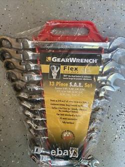 Wrench Tool Set Mechanic Combination Ratcheting SAE 13 Piece