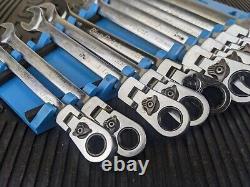 #bg834 Blue Point Metric Flex-Head Ratcheting Wrench Set BOERMF712