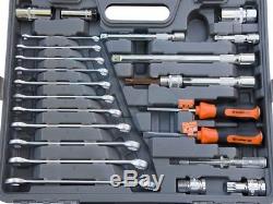 122pcs Clé À Combinaison À Cliquet Métrique Douille Hexagonale Torx Tool Set