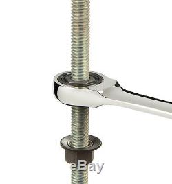 12-pc. Stubby Ratcheting Combination Wrench Set Roll-up Pochette De Rangement Métrique